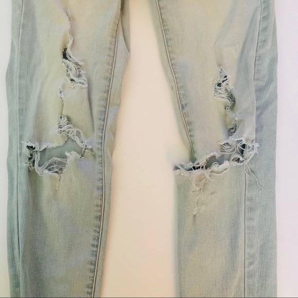 Washed out, distressed American Eagle Jeggings - Picture 5 of 8